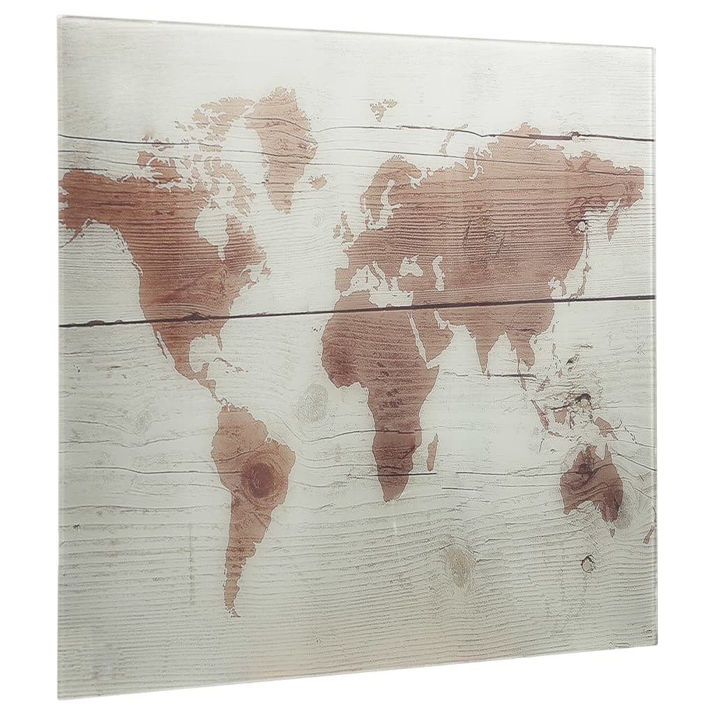 Wall Mounted Magnetic Board Glass 60x60 cm